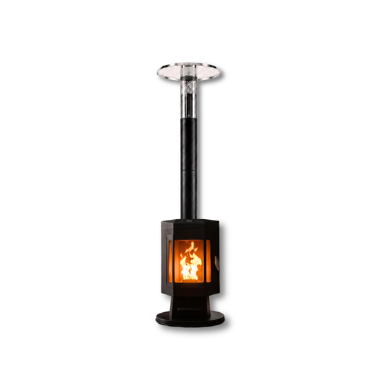Estufa Calefactor a Pellet Kaltemp Woody 20 | 20m2 Terraza