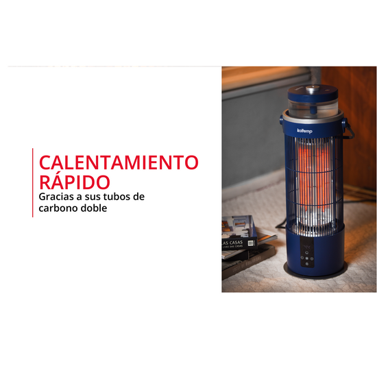 Estufa Eléctrica Infrarroja Kaltemp IR STONE BLANCO 800W | 12m2