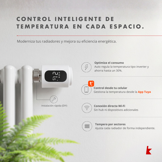 Valvula Termostatica Wifi Smartvalve