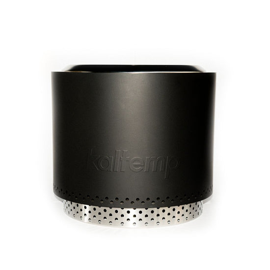 Brasero K-Fire Negro 50 Kaltemp + Base | Sin Humo Acero Inoxidable